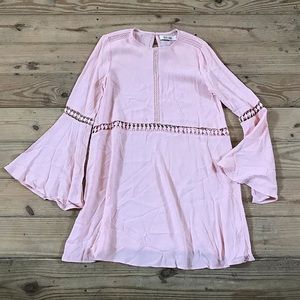 Pink Bell Sleeve Dress